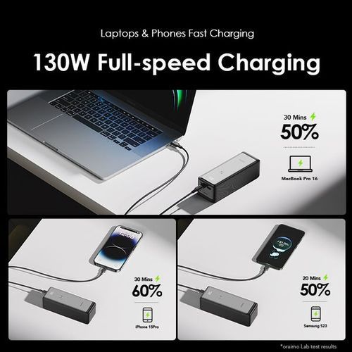 Oraimo PowerJet 130 27600mAh 130W Type-C Laptop Power Bank