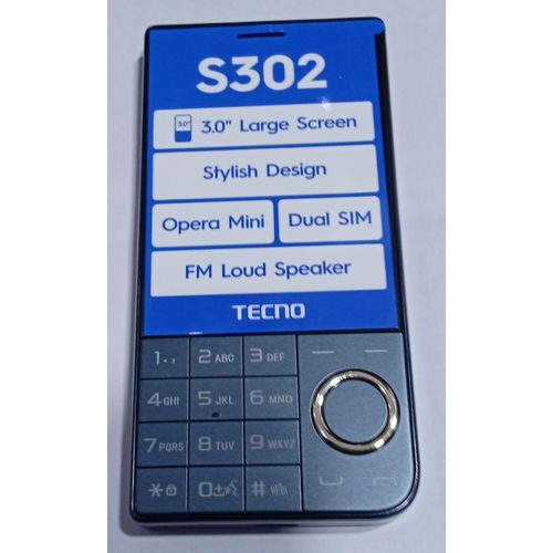 Tecno S302 Dual SIM with opera mini and FM loud speaker,1500mah